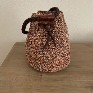 Handmade, natural fiber handbag